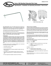 Thumbnail of document Manual - Series 160E Ellipsoidal Tip Pitot Tube